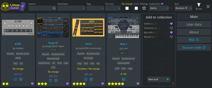 Linux DAW: Help Linux musicians to quickly and easily find the tools they need