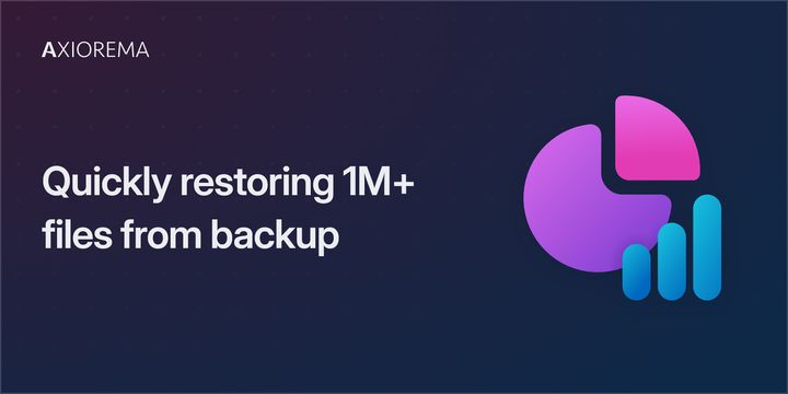Quickly restoring 1M+ files from backup