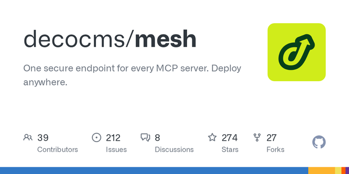 Show HN: MCP Mesh – one endpoint for all your MCP servers (OSS self-hosted)