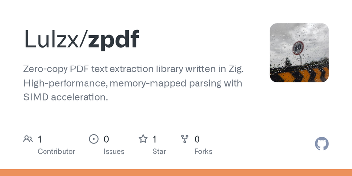 Zpdf: PDF text extraction in Zig – 5x faster than MuPDF