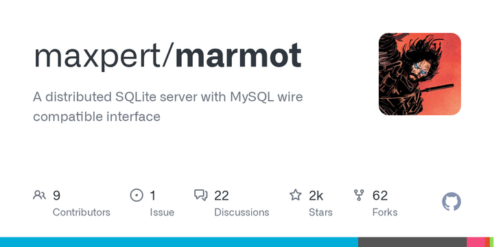 Marmot – A distributed SQLite server with MySQL wire compatible interface