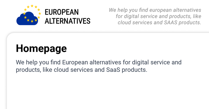 European alternatives to US-based services