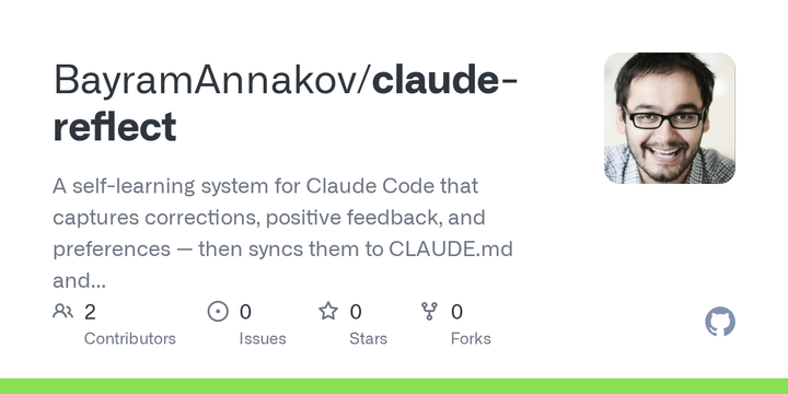 Show HN: Claude Reflect – Auto-turn Claude corrections into project config