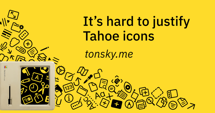 It's hard to justify Tahoe icons
