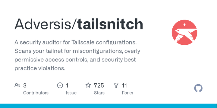 Show HN: Tailsnitch – A security auditor for Tailscale