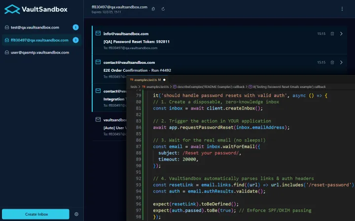 Show HN: VaultSandbox – Test your real MailGun/SES/etc. integration