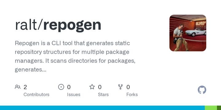 Show HN: Repogen – a static site generator for package repositories