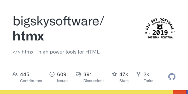 Htmx: High Power Tools for HTML