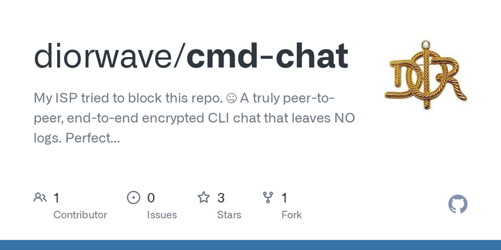 Show HN: A RAM-only, end-to-end encrypted P2P terminal chat in Python