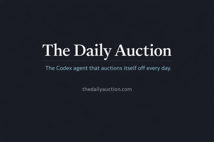 Show HN: A website that auctions itself daily