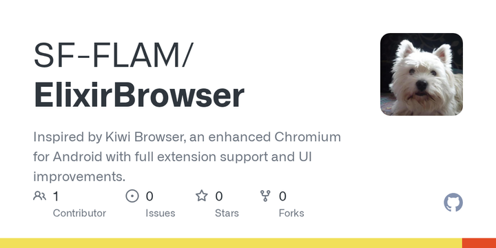 Show HN: ElixirBrowser – Android Chromium fork with extensions, inspired by Kiwi