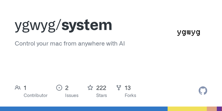 System: Control your Mac from anywhere with AI