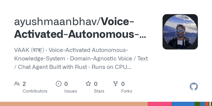 Show HN: VAAK (Voice-Activated Autonomous-Knowledge-System)