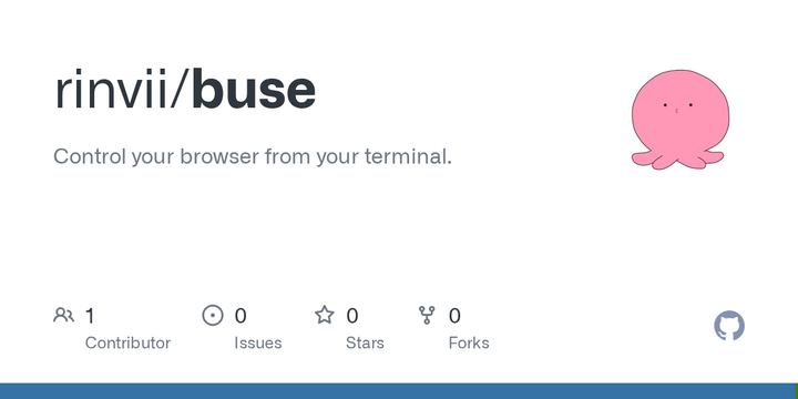 Show HN: buse – automate your browser from the terminal
