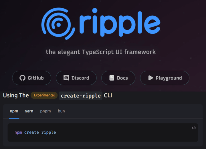 Ripple: The Elegant TypeScript UI Framework