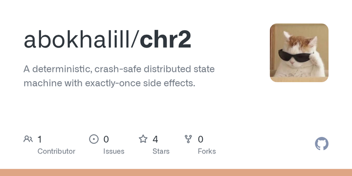 Show HN: Chr2 – consensus for side effects (exactly-once is a lie)