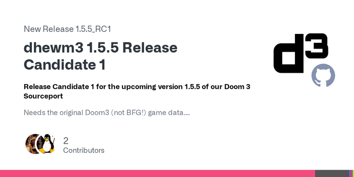 Dhewm3 1.5.5 RC1 – Soft particles, BC7, responsive GUI, no micro stutters