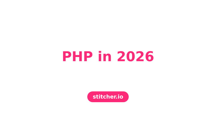 PHP in 2026