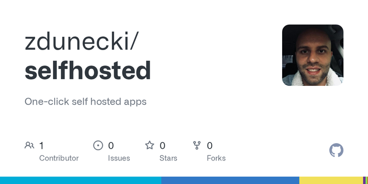 Show HN: Selfhosted – One click self hosted apps