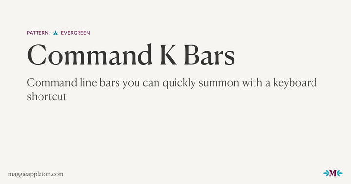 Command K Bars