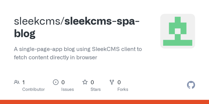 One-page static blog using headless CMS