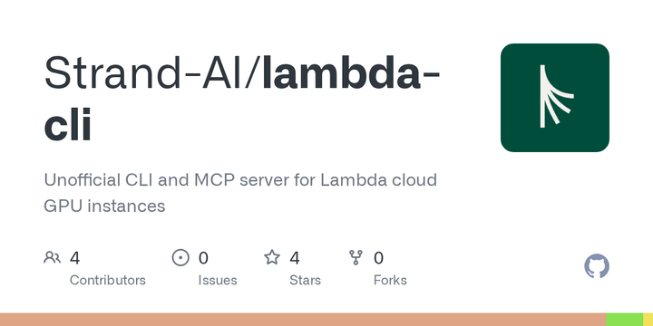 Show HN: A fast CLI and MCP server for managing Lambda cloud GPU instances