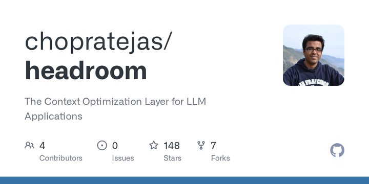 Show HN: Headroom – Reversible context compression for LLMs(~60% cost reduction)
