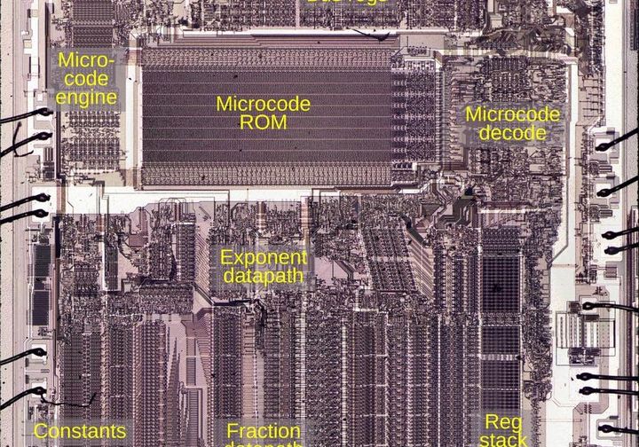 Conditions in the Intel 8087 floating-point chip's microcode