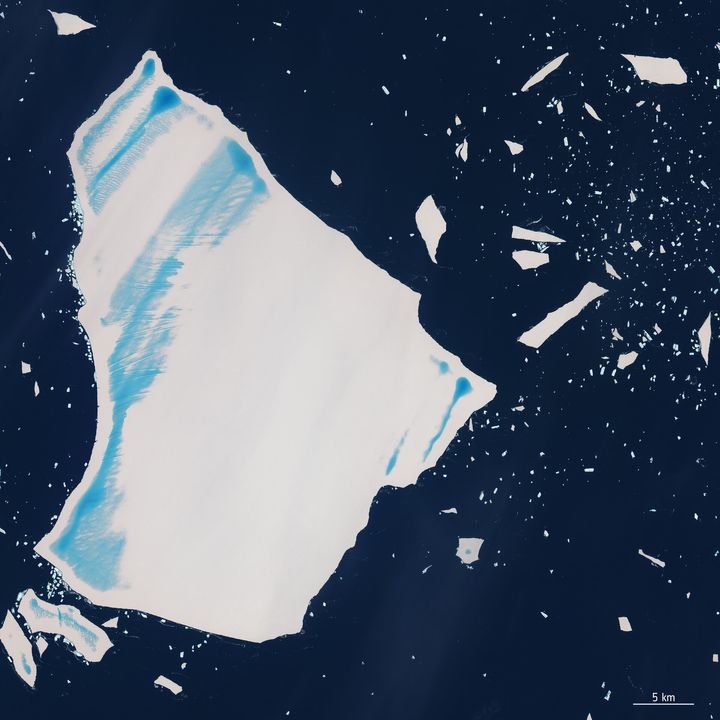 Earth from Space: The Fate of a Giant