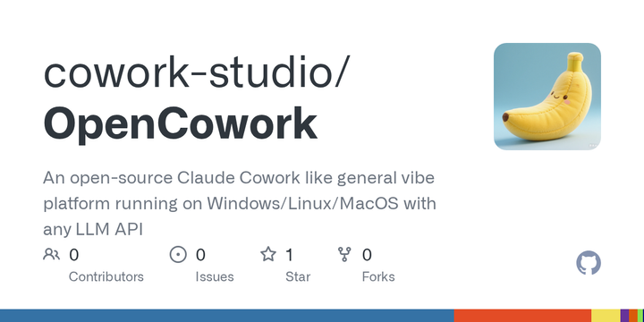 Open Claude Cowork Compatible with Any LLM API on Win/Linux/macOS