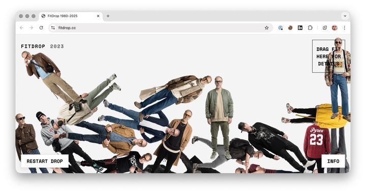 Fitdrop: Personal exploration of fashion from 1980 to 2025
