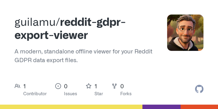 Show HN: Reddit GDPR Export Viewer – Built After Ban, Unban, Reban