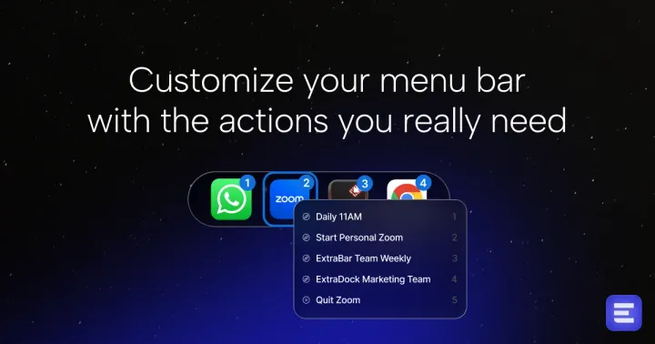 Show HN: What if your menu bar was a keyboard-controlled command center?