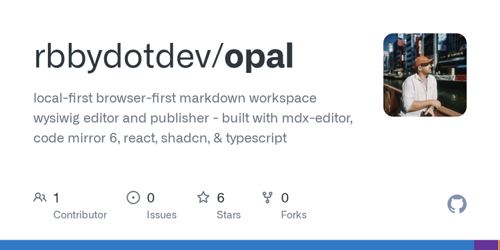 Show HN: Opal Editor, free Obsidian alternative for markdown and site publishing