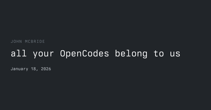 All your OpenCodes belong to us