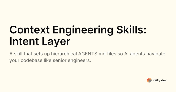 Show HN: Intent Layer: A context engineering skill for AI agents
