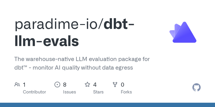 Show HN: Dbt-LLM-evals – Monitor LLM quality in your data warehouse