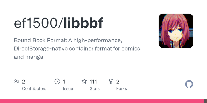 Libbbf: Bound Book Format, A high-performance container for comics and manga