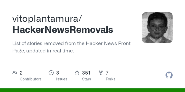 Stories removed from the Hacker News Front Page, updated in real time (2024)