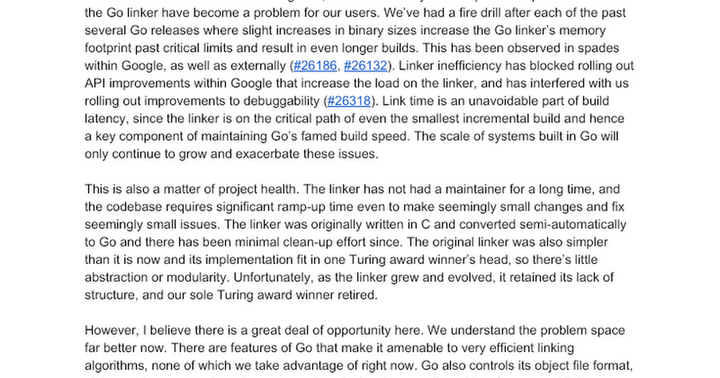 Building a Better Golang Linker