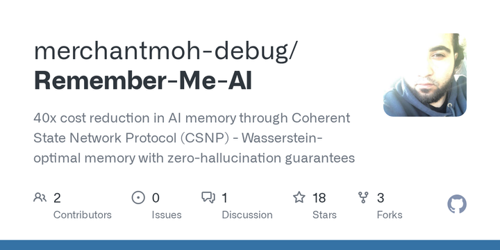 Show HN: Remember Me – O(1) Client-Side Memory (40x cheaper than Vector DBs)