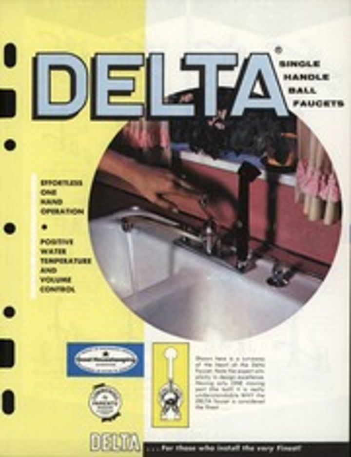Delta single handle ball faucets (1963)