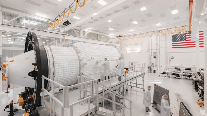 The first commercial space station, Haven-1, now undergoing assembly for launch