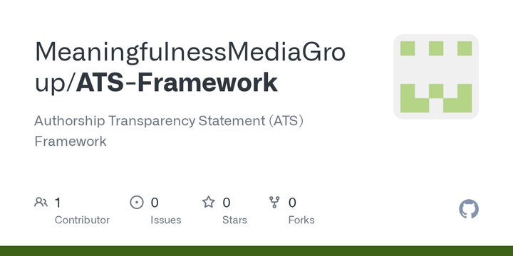 Show HN: ATS-1.0 – A 6-Tier Technical Standard for AI Authorship Disclosure