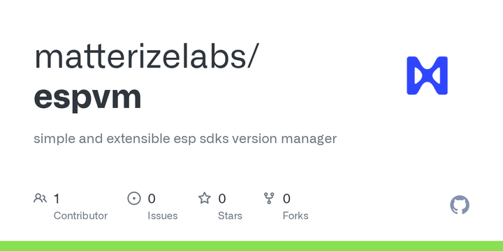 Show HN: Simple esp-idf and esp-matter version manager