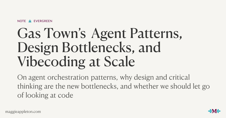 Gas Town's Agent Patterns, Design Bottlenecks, and Vibecoding at Scale