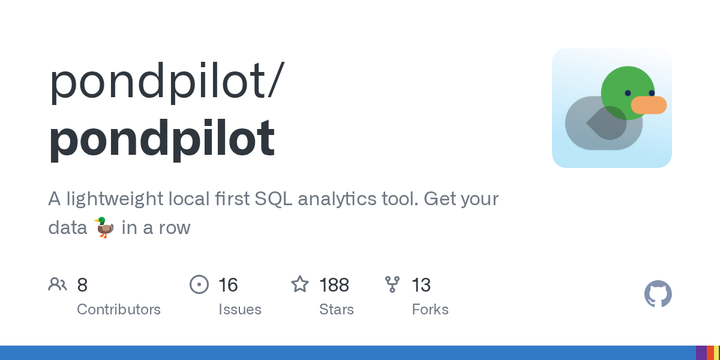 Pondpilot: A lightweight local first SQL analytics tool using DuckDB