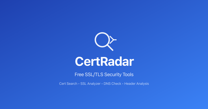 Show HN: CertRadar – Find every certificate ever issued for your domain