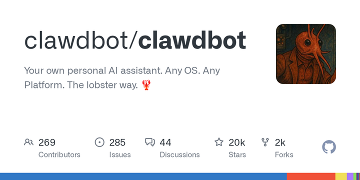Clawdbot - open source personal AI assistant