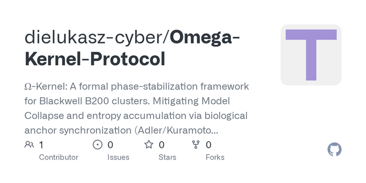 Ω-Kernel: Phase-Stabilization Framework for Blackwell B200 Clusters
